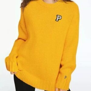 Victoria’s Secret PINK mustard yellow knit sweater